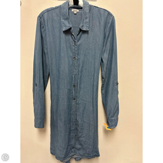 Dress Casual Midi By Splendid In Blue Denim, Size: M