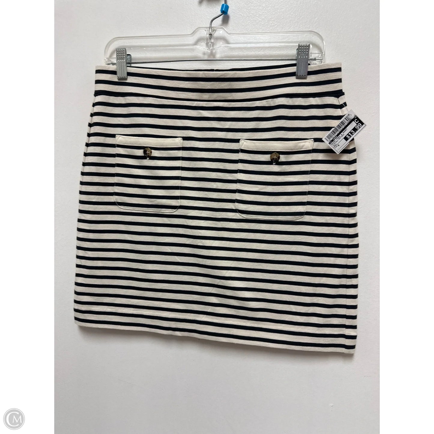 Skirt Mini & Short By J. Crew In Striped Pattern, Size: 8
