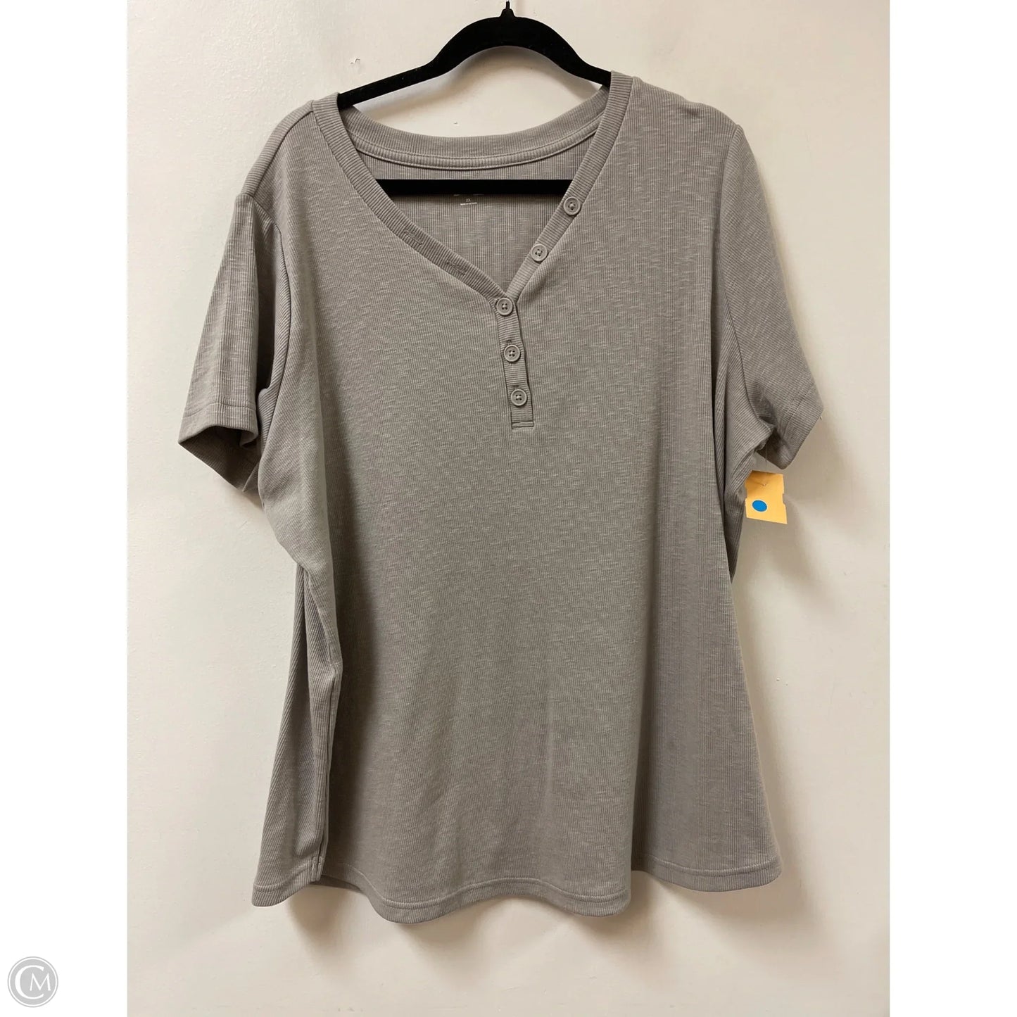 Top Short Sleeve By Duluth Trading In Grey, Size: 2x