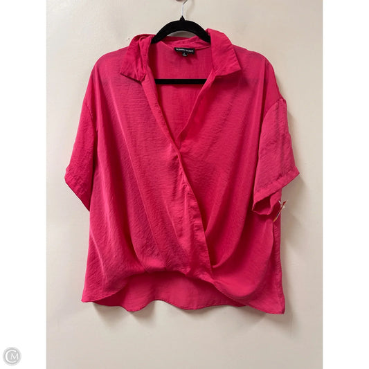 Top Short Sleeve By Modern Works In Pink, Size: L