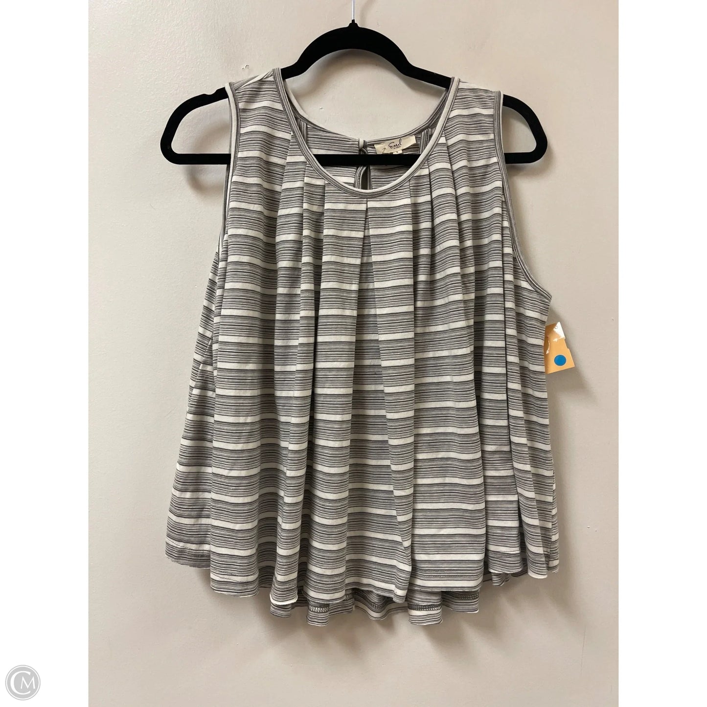 Top Sleeveless By Easel In Grey, Size: S