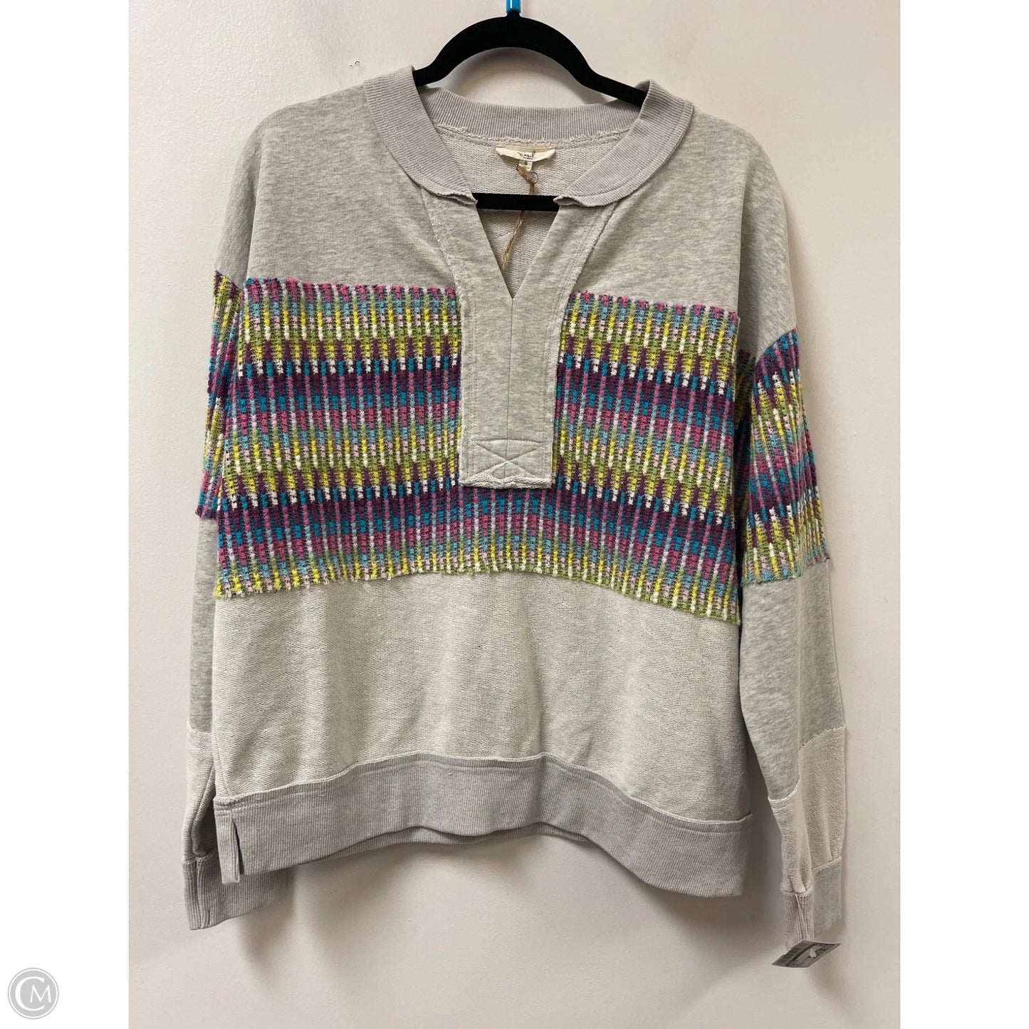 Sweater By Easel In Grey, Size: S