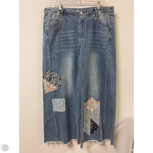 Jeans Wide Leg By White Birch In Blue Denim, Size: 12