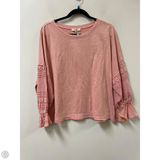 Sweater By Easel In Pink, Size: S