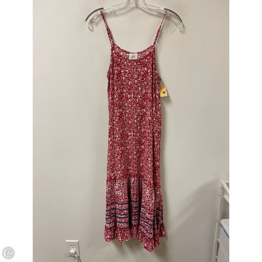 Dress Casual Midi By Knox Rose In Red, Size: Xs
