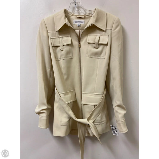 Jacket Other By Calvin Klein In Cream, Size: S