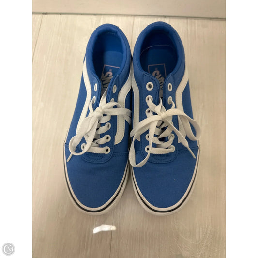 Shoes Sneakers By Vans In Blue, Size: 7