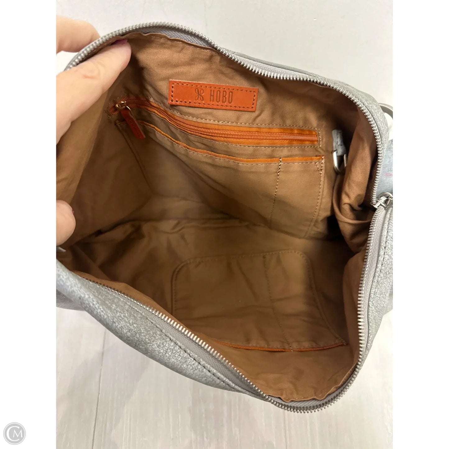 Handbag Leather By Hobo Intl, Size: Large