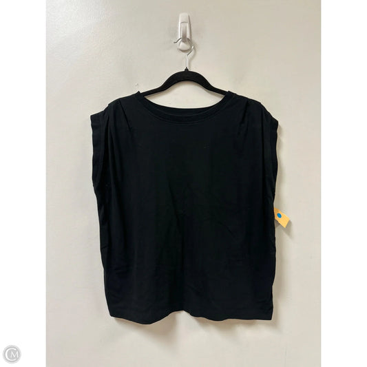 Top Short Sleeve By Loft In Black, Size: M