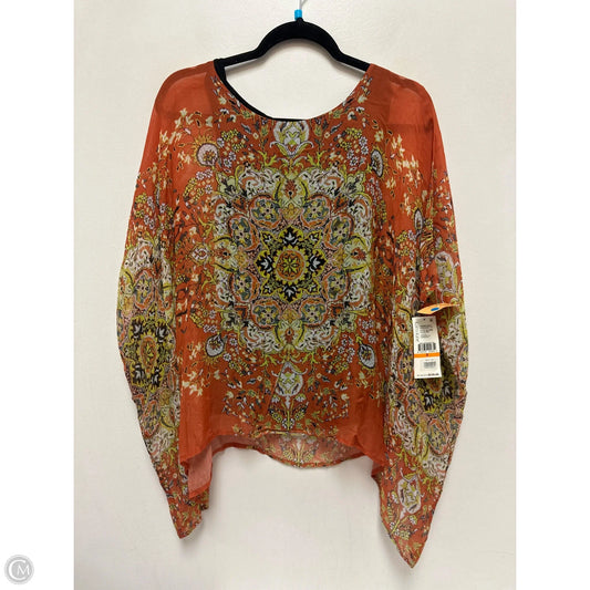 Tunic Short Sleeve By Karen Kane In Orange, Size: S