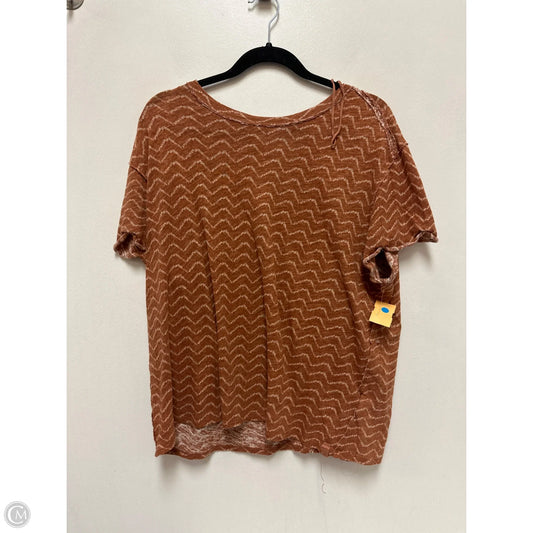 Top Short Sleeve By We The Free In Brown, Size: S