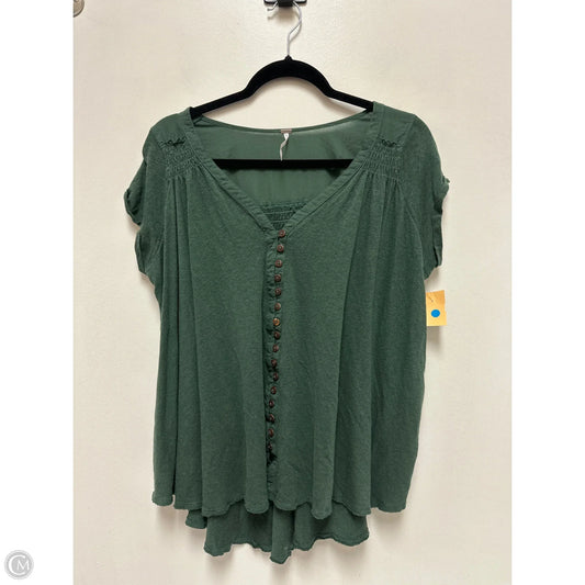 Top Short Sleeve By Free People In Green, Size: Xs