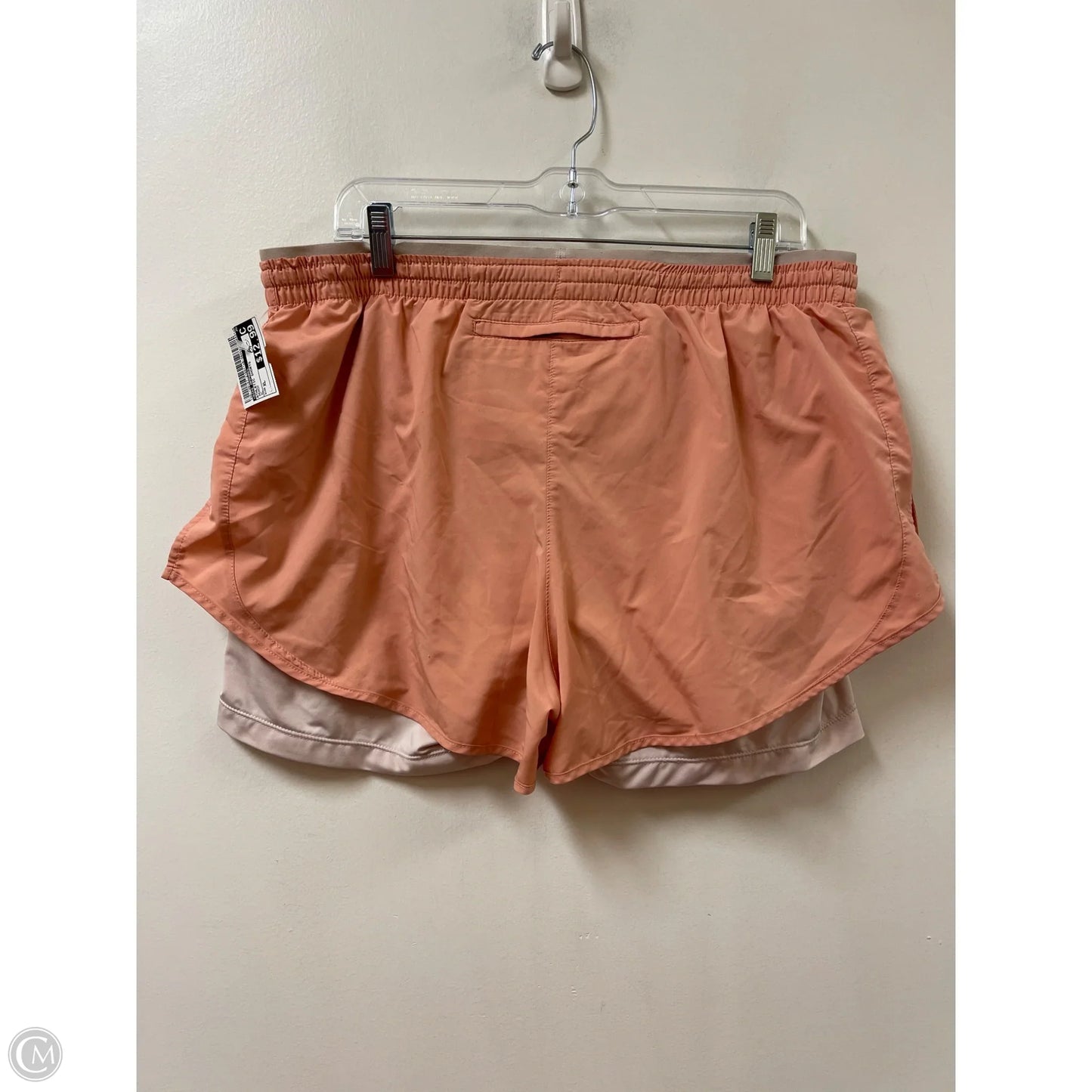 Athletic Shorts By Nike Apparel In Peach, Size: Xl