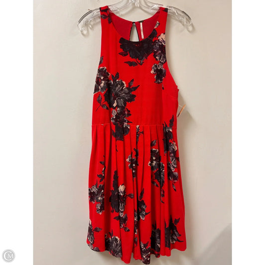 Dress Casual Midi By Free People In Red, Size: L