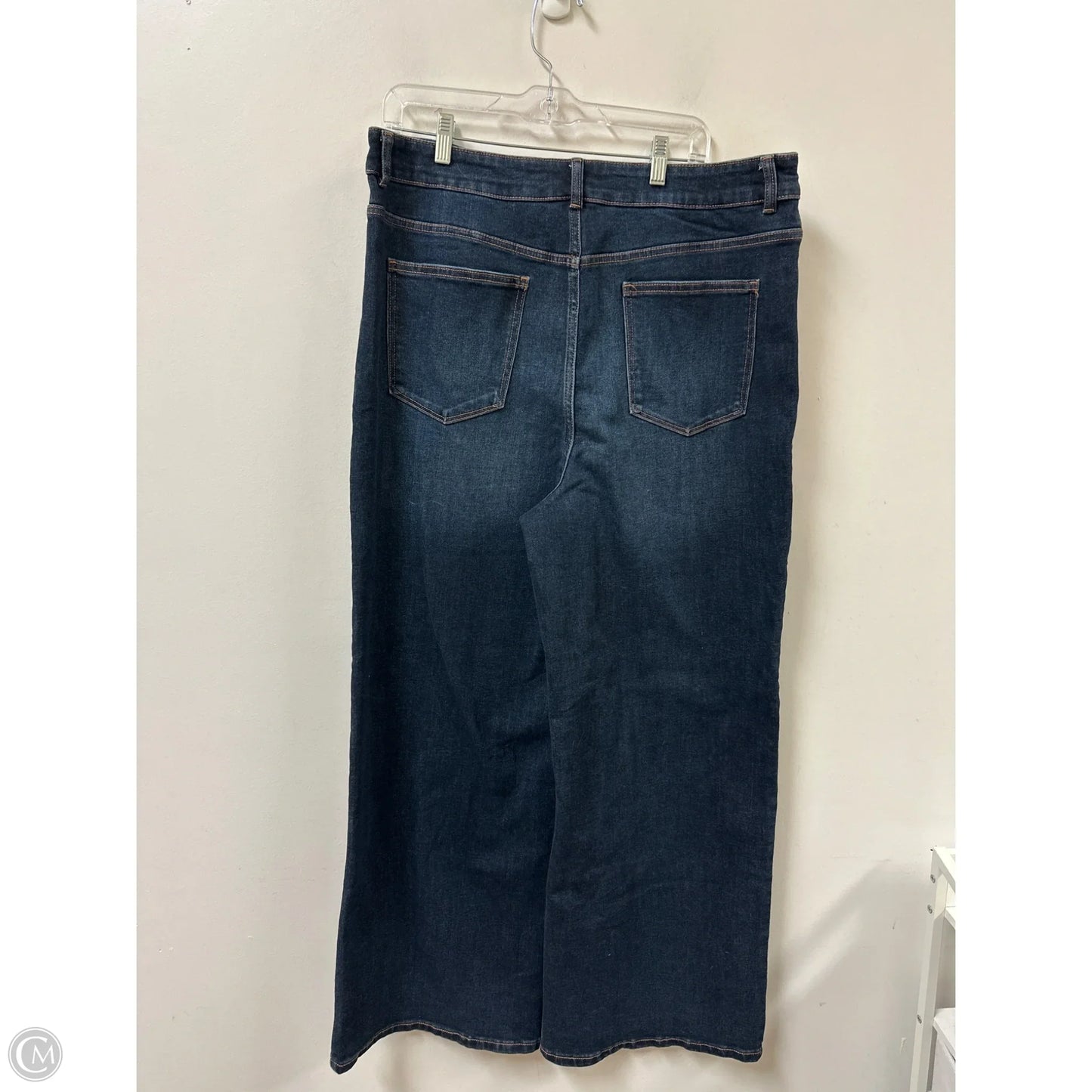 Jeans Wide Leg By Well Worn In Blue Denim, Size: 16