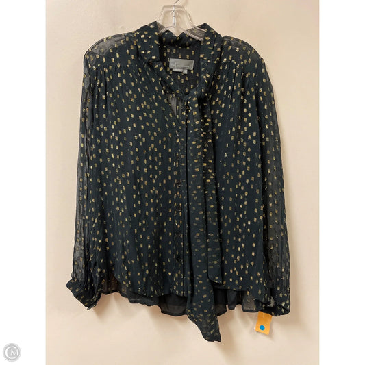 Top 2pc Long Sleeve By Anthropologie In Black, Size: M