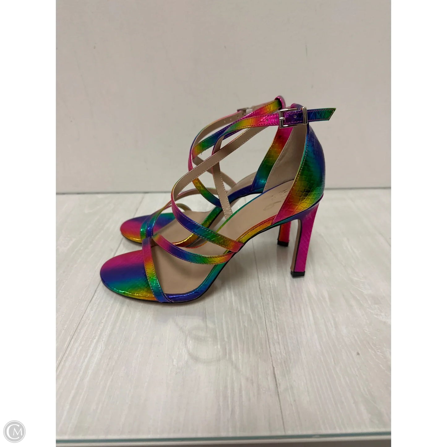 Shoes Heels Stiletto By Mix No 6 In Rainbow Print, Size: 9