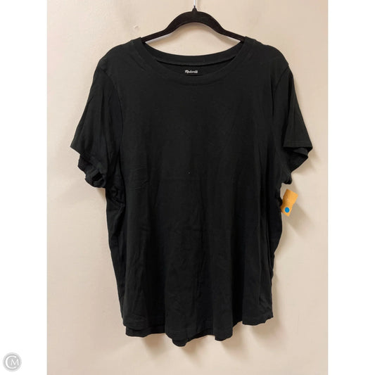 Top Short Sleeve By Madewell In Black, Size: 1x