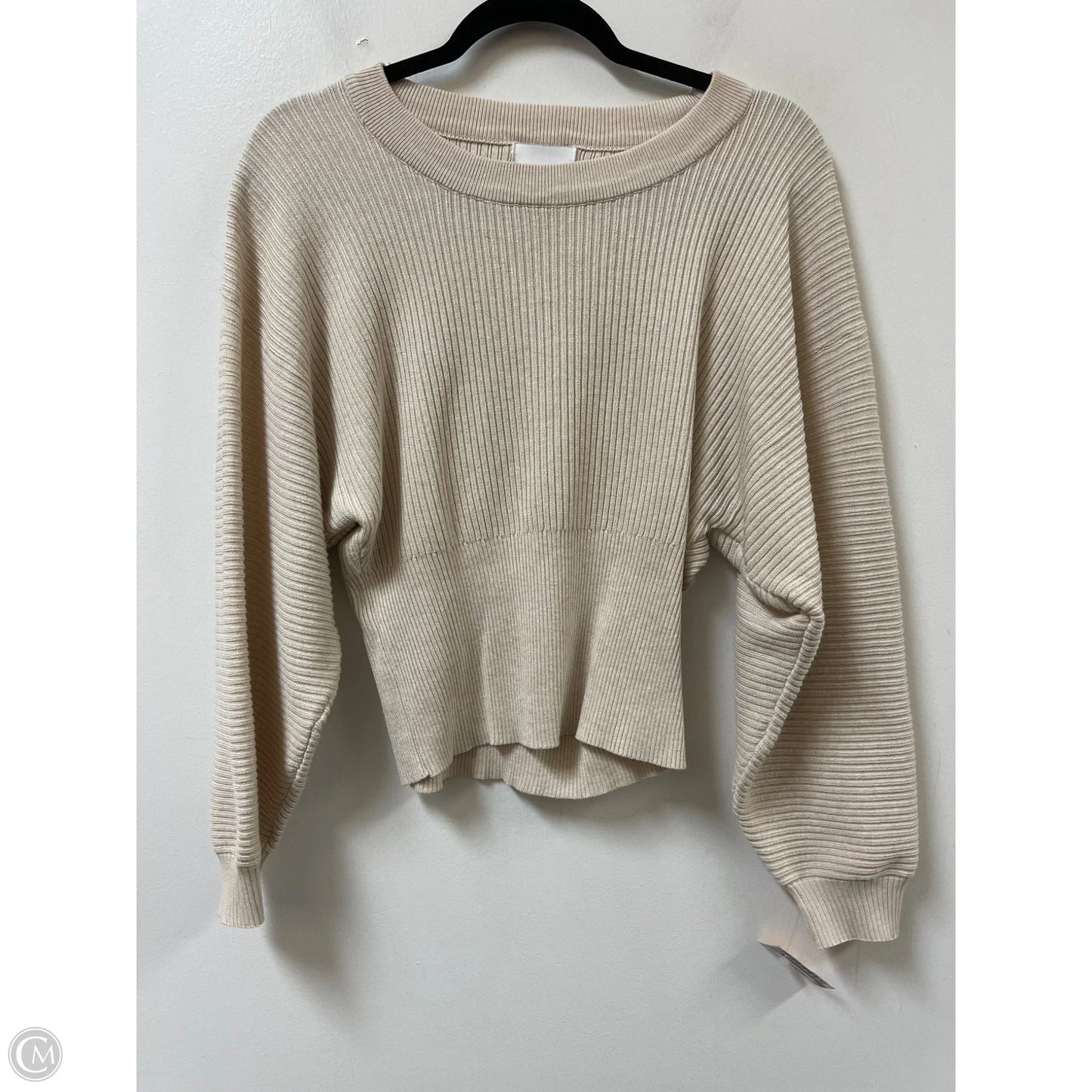 Sweater By Pink Rose In Cream, Size: Xl
