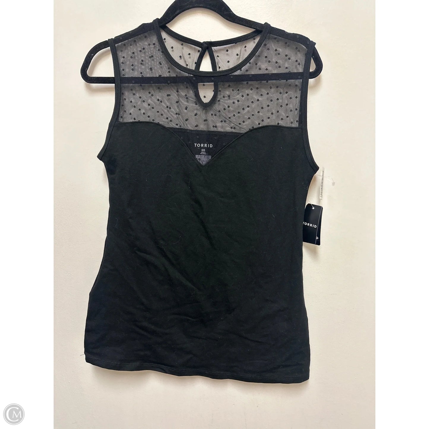 Top Sleeveless By Torrid In Black, Size: L
