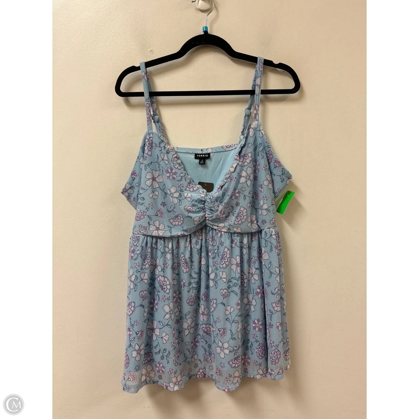 Top Sleeveless By Torrid In Blue, Size: 2x
