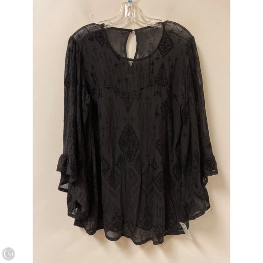Top Long Sleeve By Torrid In Black, Size: 1x