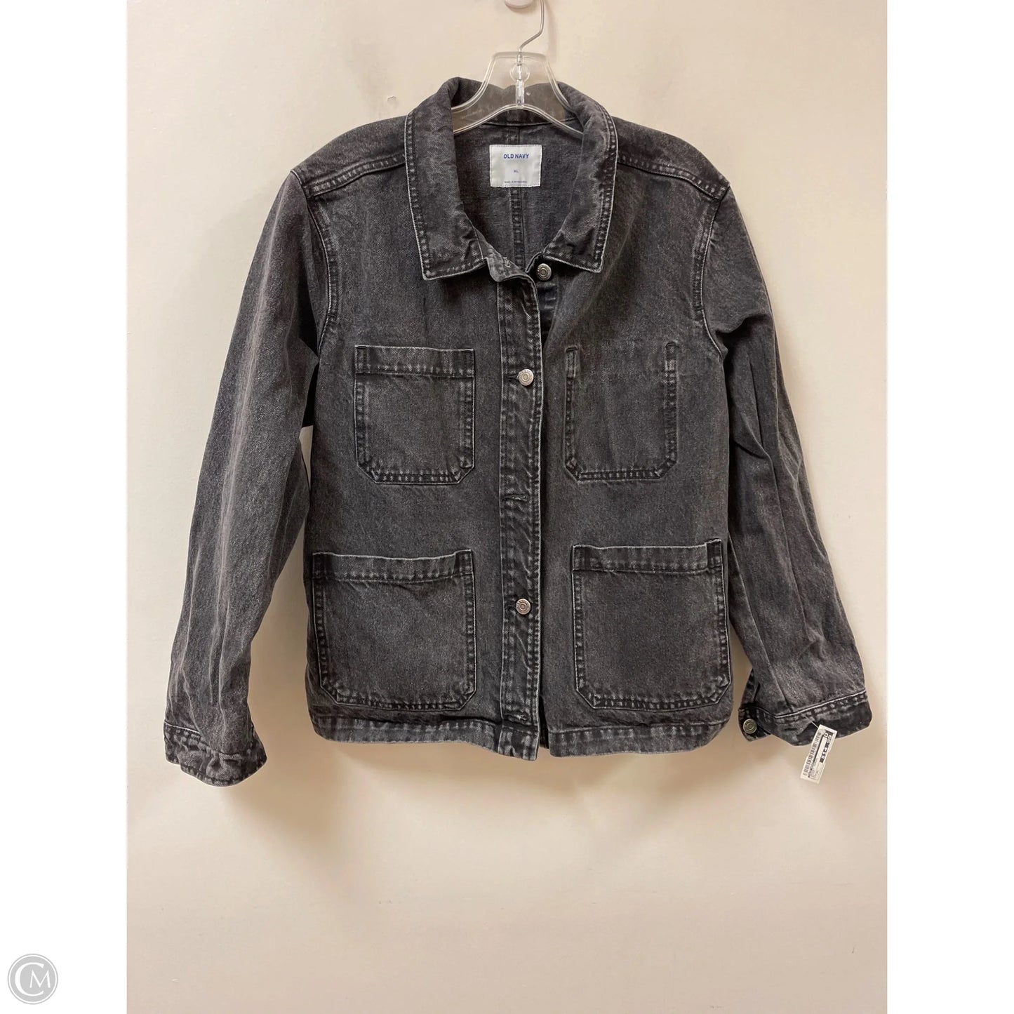 Jacket Denim By Old Navy In Black, Size: Xl