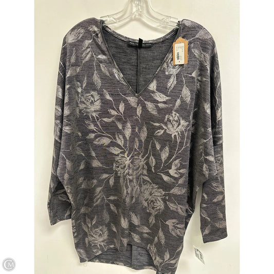 Top Long Sleeve By White House Black Market In Silver, Size: S