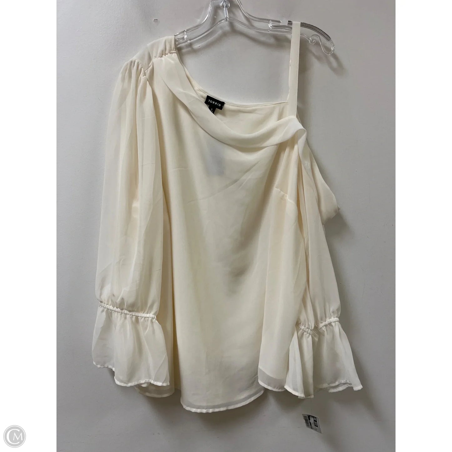 Top Long Sleeve By Torrid In Cream, Size: 3x