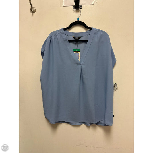 Top Short Sleeve By Banana Republic In Blue, Size: Xl