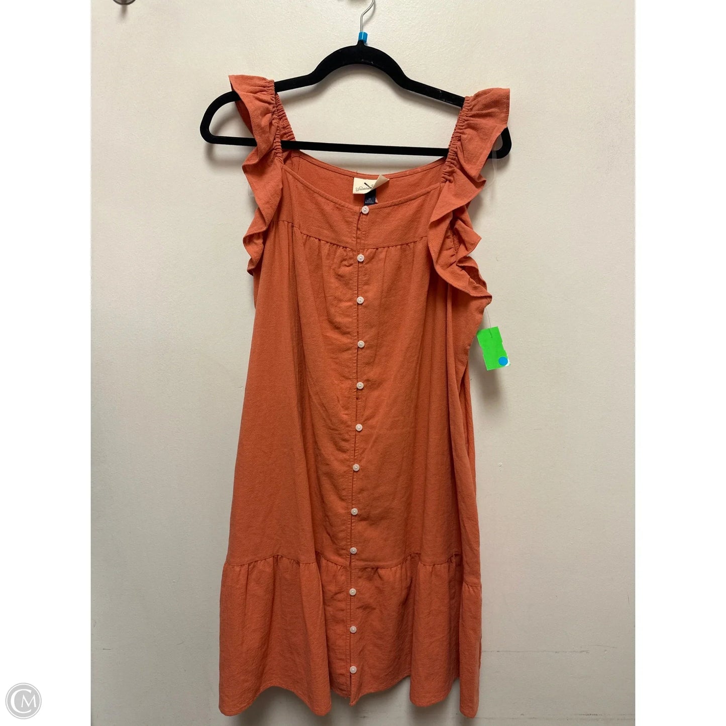 Dress Casual Midi By Universal Thread In Orange, Size: M