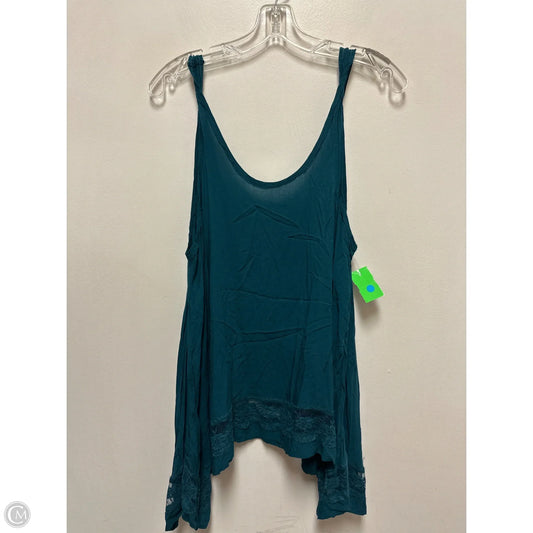 Tunic Sleeveless By Free People In Teal, Size: M