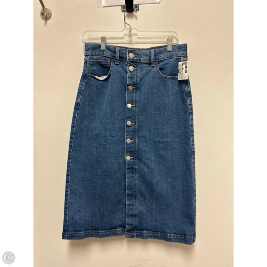 Skirt Maxi By Banana Republic In Blue Denim, Size: 6