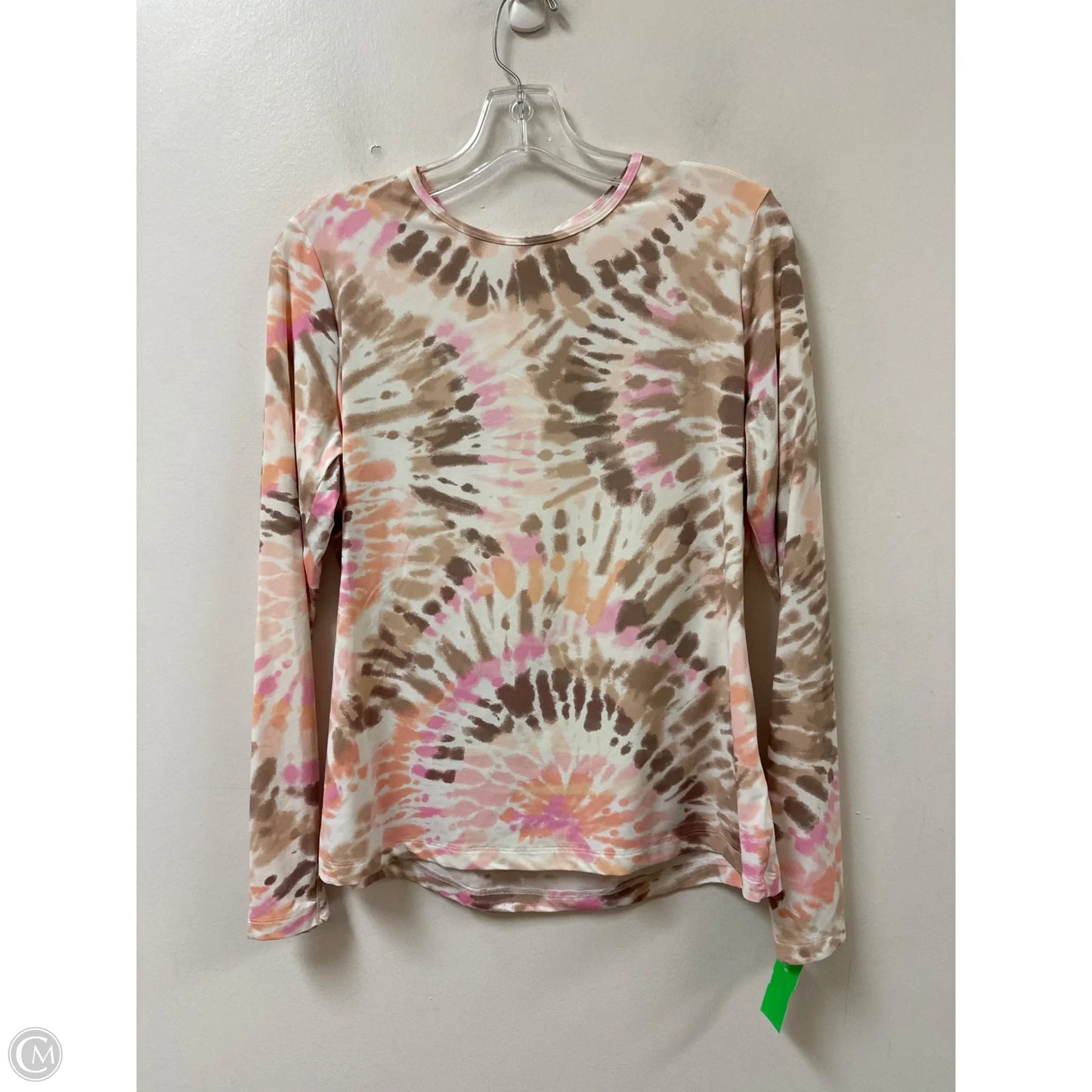 Top Long Sleeve By Lands End In Tie Dye Print, Size: M