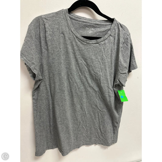 Top Short Sleeve By J. Crew In Grey, Size: Xl