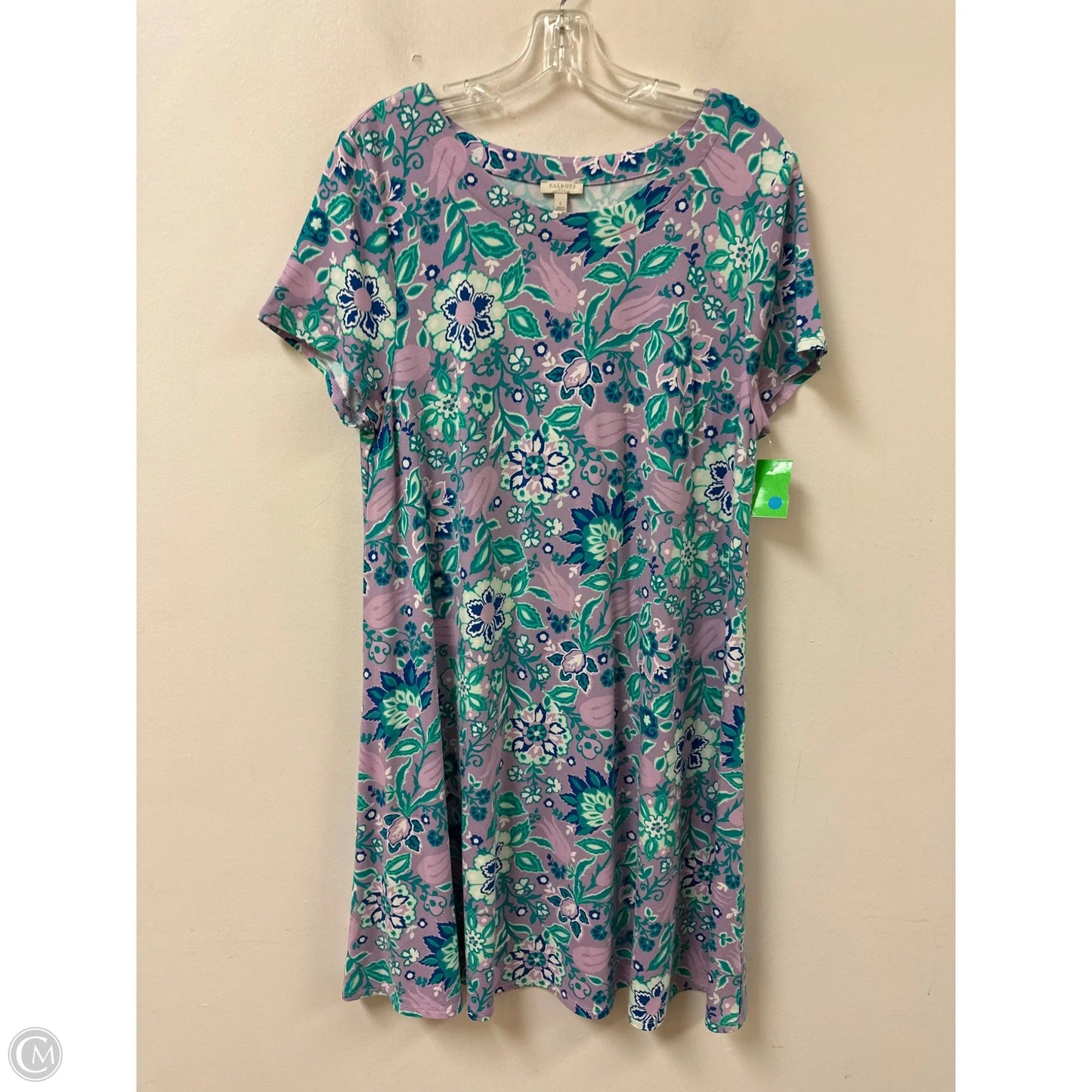 Dress Casual Midi By Talbots In Purple, Size: L
