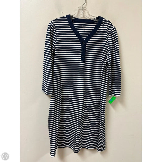 Dress Casual Midi By Kim Rogers In Navy, Size: M