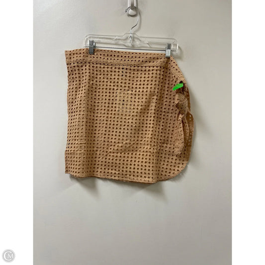 Skirt Mini & Short By Clothes Mentor In Tan, Size: 14