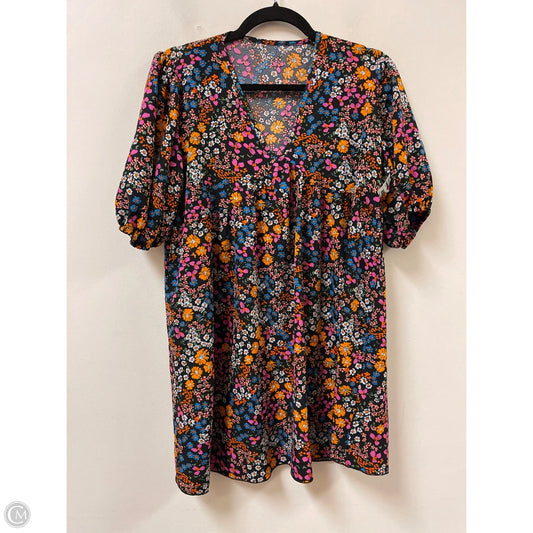 Dress Casual Short By Shein In Floral Print, Size: M