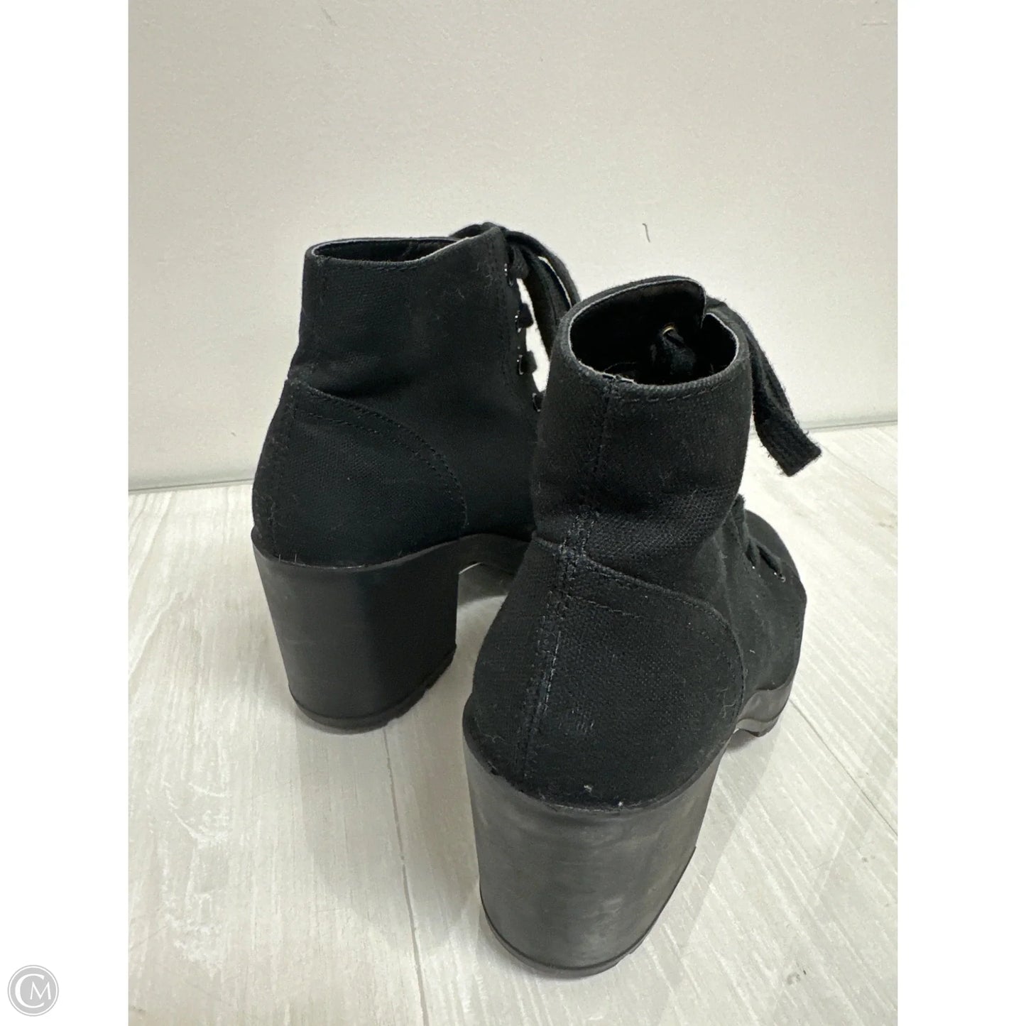 Boots Ankle Heels By Mix No 6 In Black, Size: 8