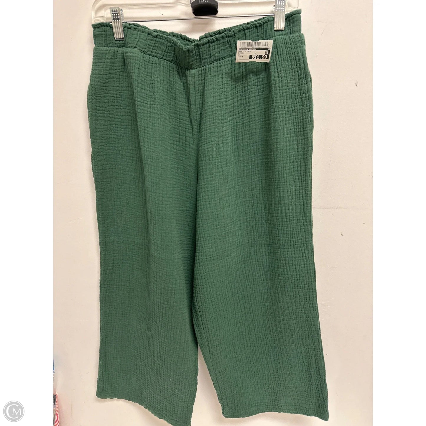 Pants Linen By Jessica Simpson In Green, Size: M
