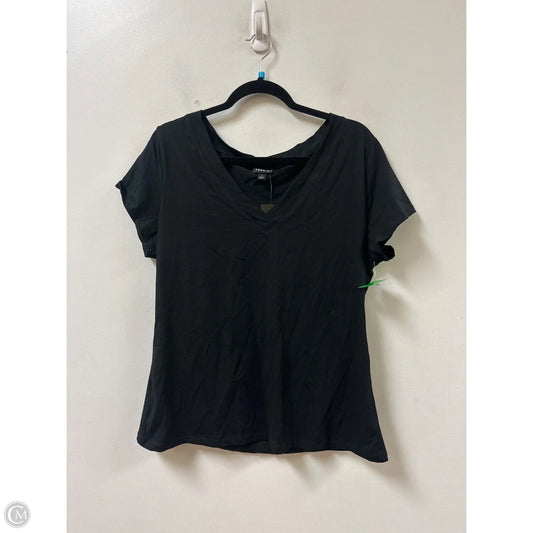 Top Short Sleeve By Torrid In Black, Size: 1x