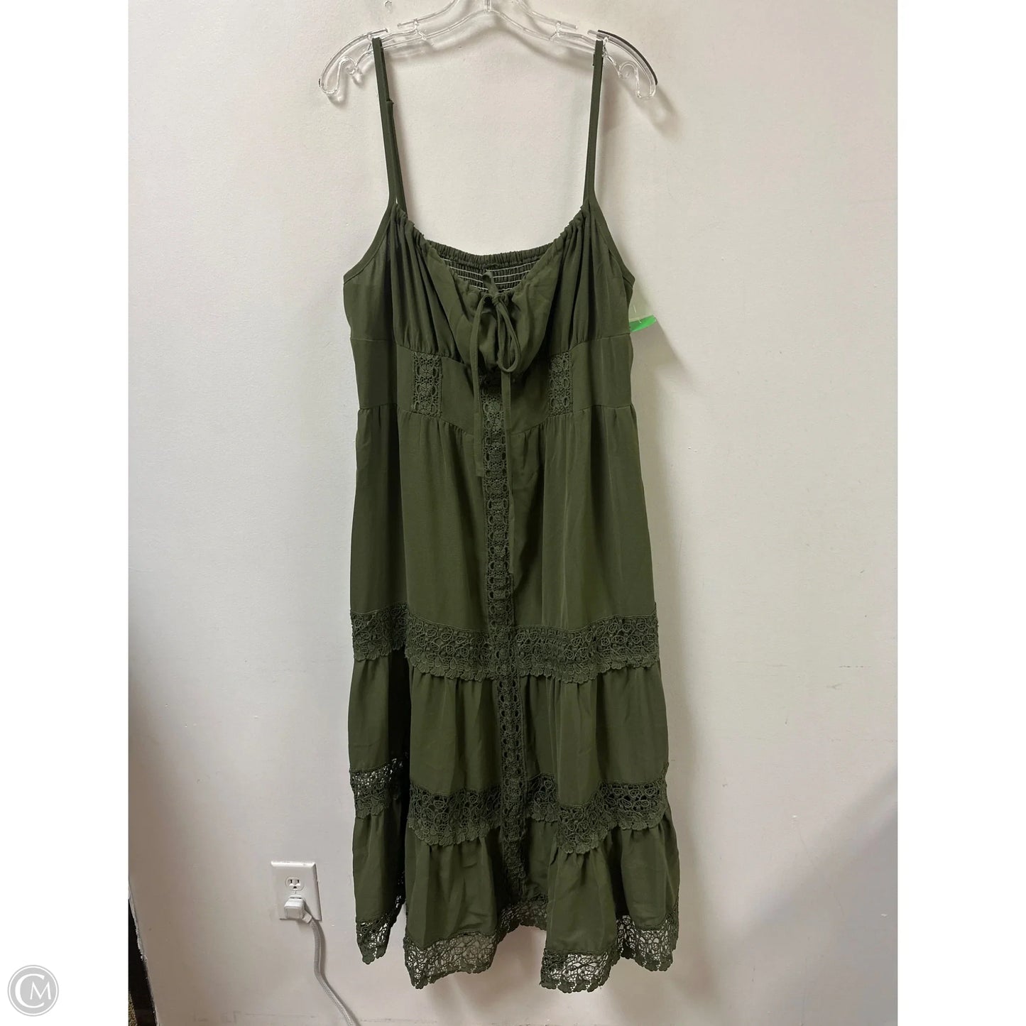 Dress Casual Maxi By Cider In Green, Size: 2x