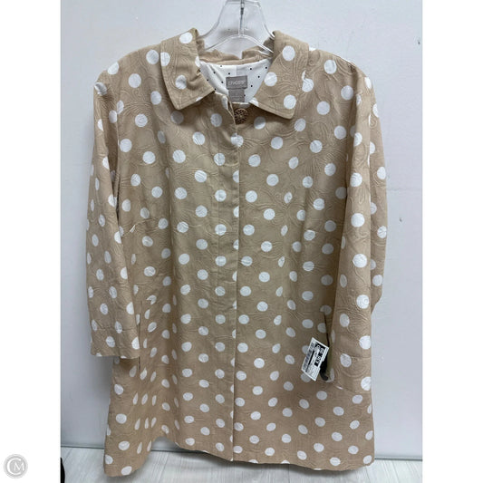 Coat Other By Chicos In Polkadot Pattern, Size: L