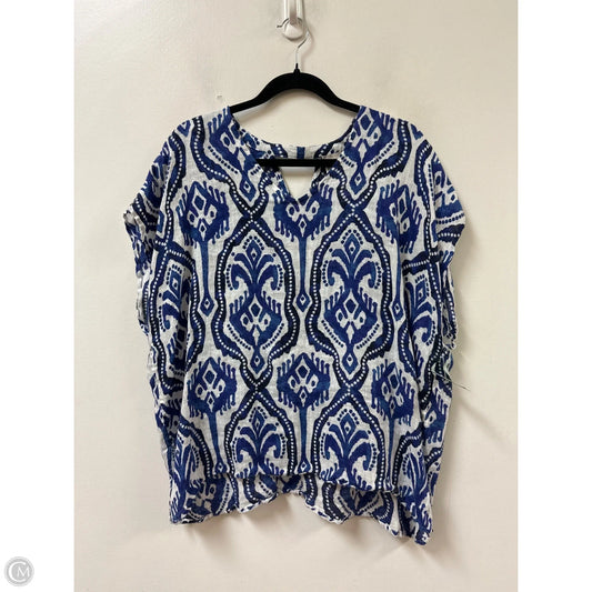 Top Short Sleeve By Chicos In Blue, Size: M