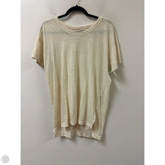 Top Short Sleeve By Pilcro In Yellow, Size: S