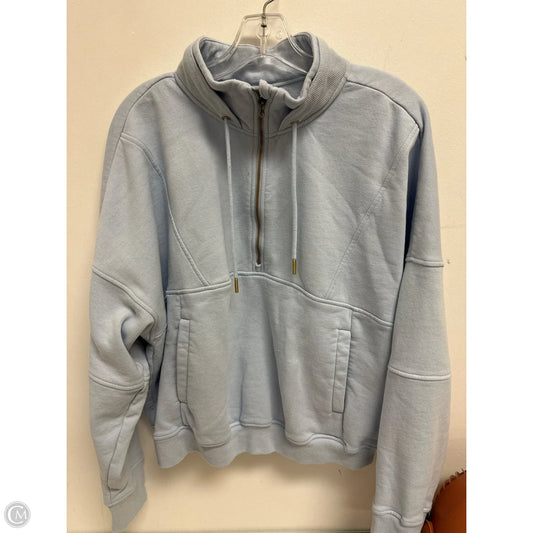 Athletic Sweatshirt Collar By Avia In Blue, Size: 1x