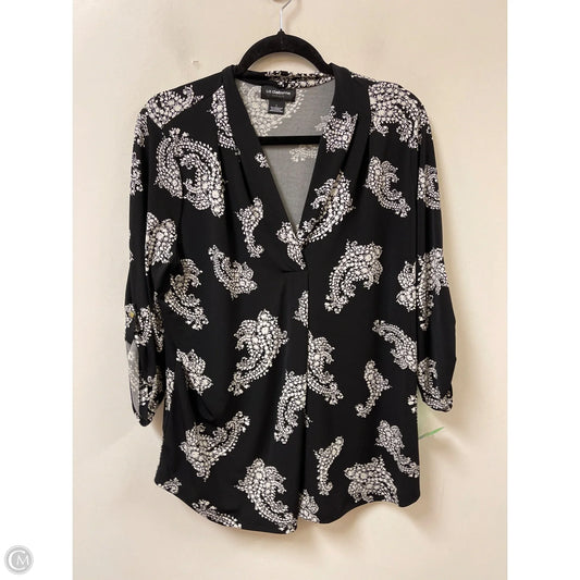 Top Long Sleeve By Liz Claiborne In Black, Size: L