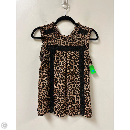 Top Short Sleeve By Ana In Animal Print, Size: S