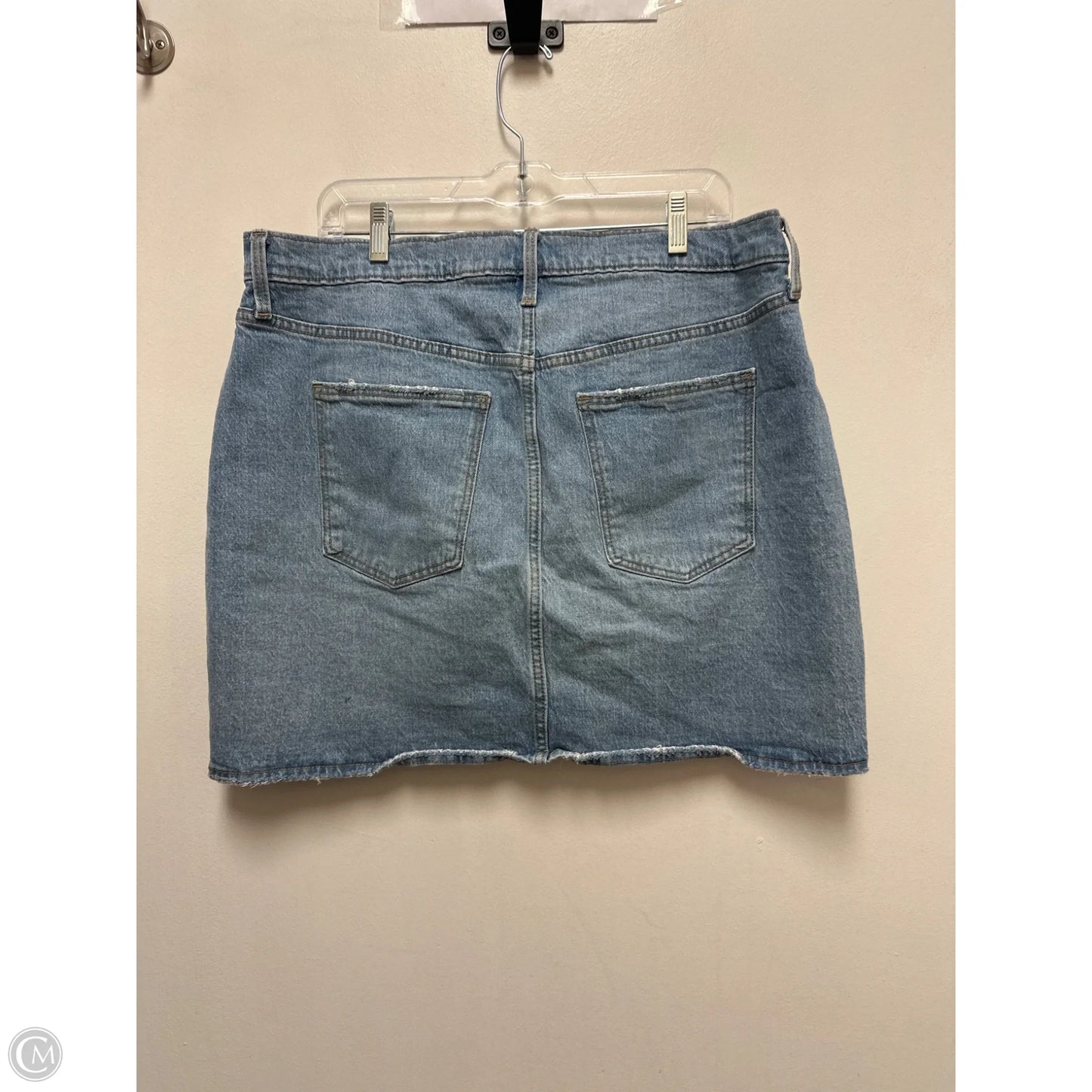 Skirt Mini & Short By Universal Thread In Blue Denim, Size: 16